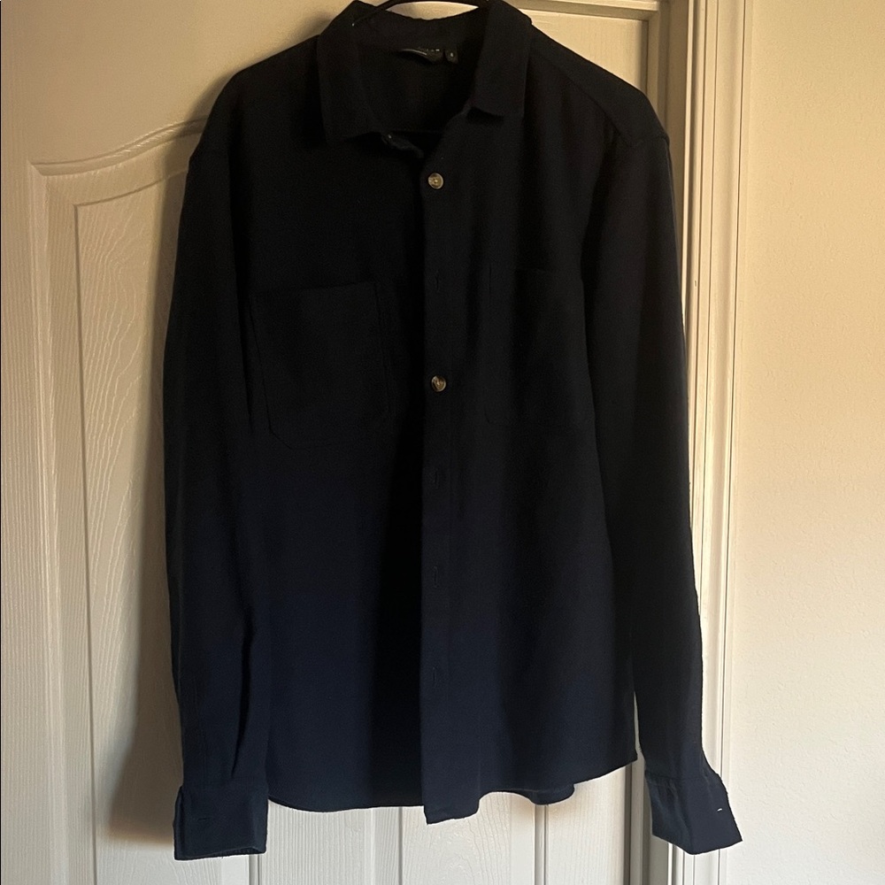 ASOS Men's Navy Button-Up Jacket